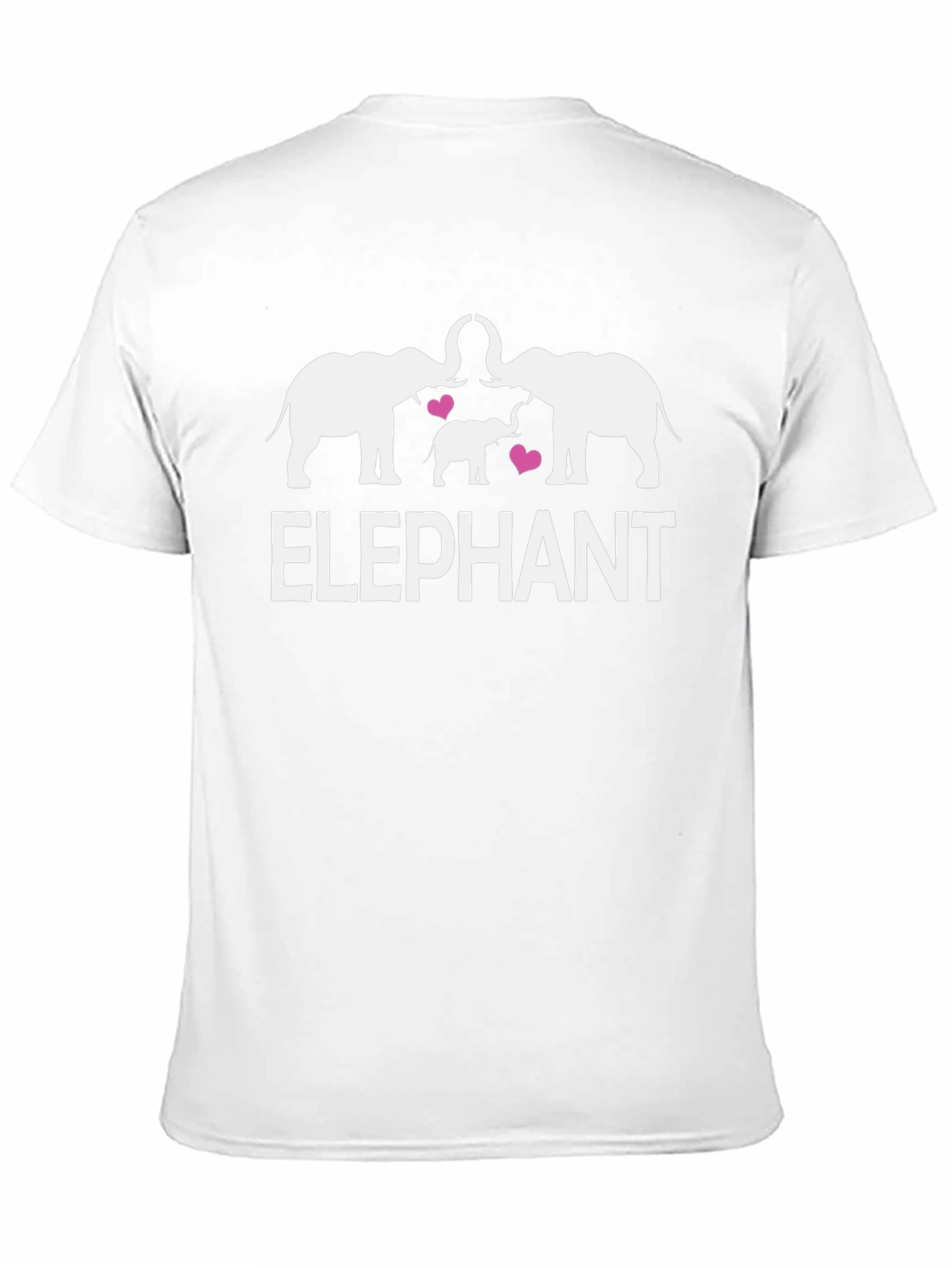 Elephant Family Graphic Print Black T-Shirt
