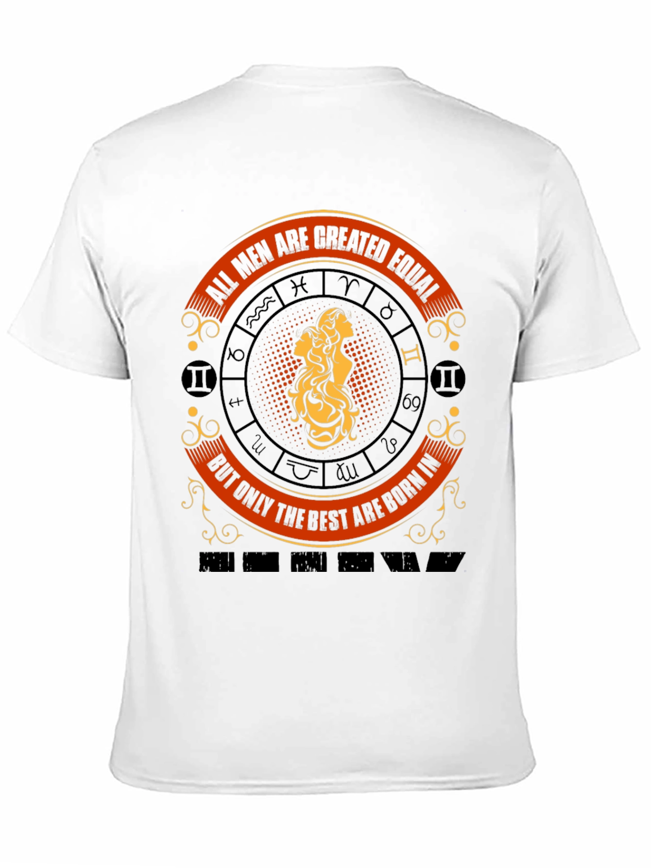 Zodiac Gemini Mens Graphic T-Shirt