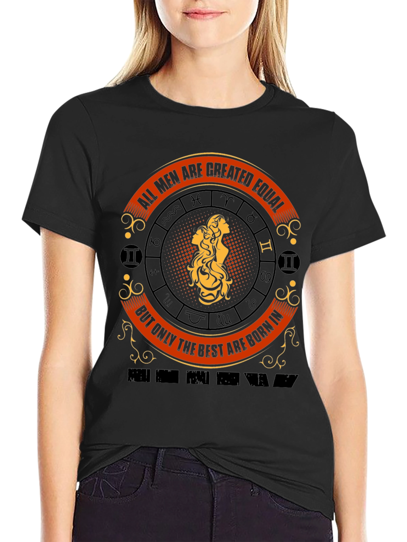 Zodiac Gemini Mens Graphic T-Shirt