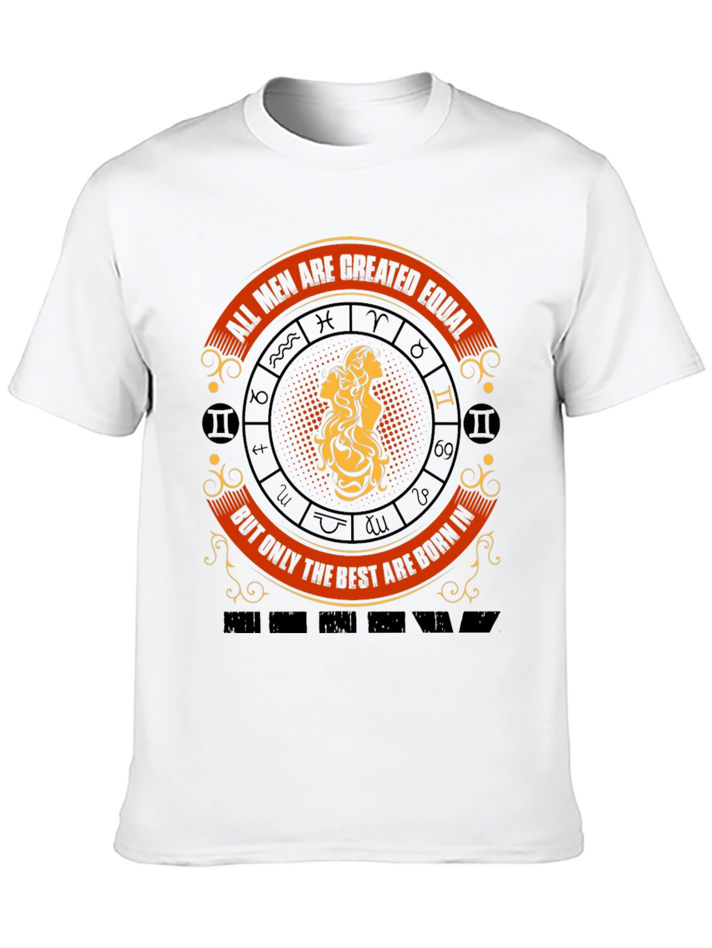 Zodiac Gemini Mens Graphic T-Shirt