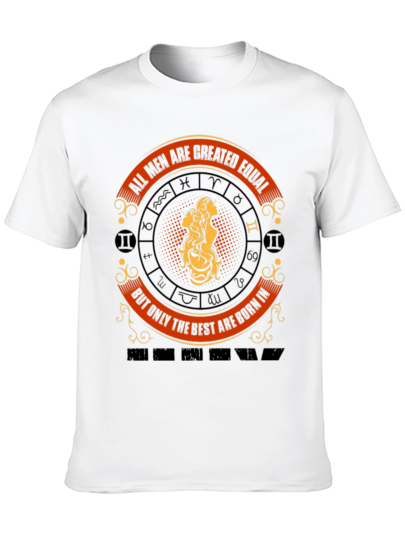 Zodiac Gemini Mens Graphic T-Shirt