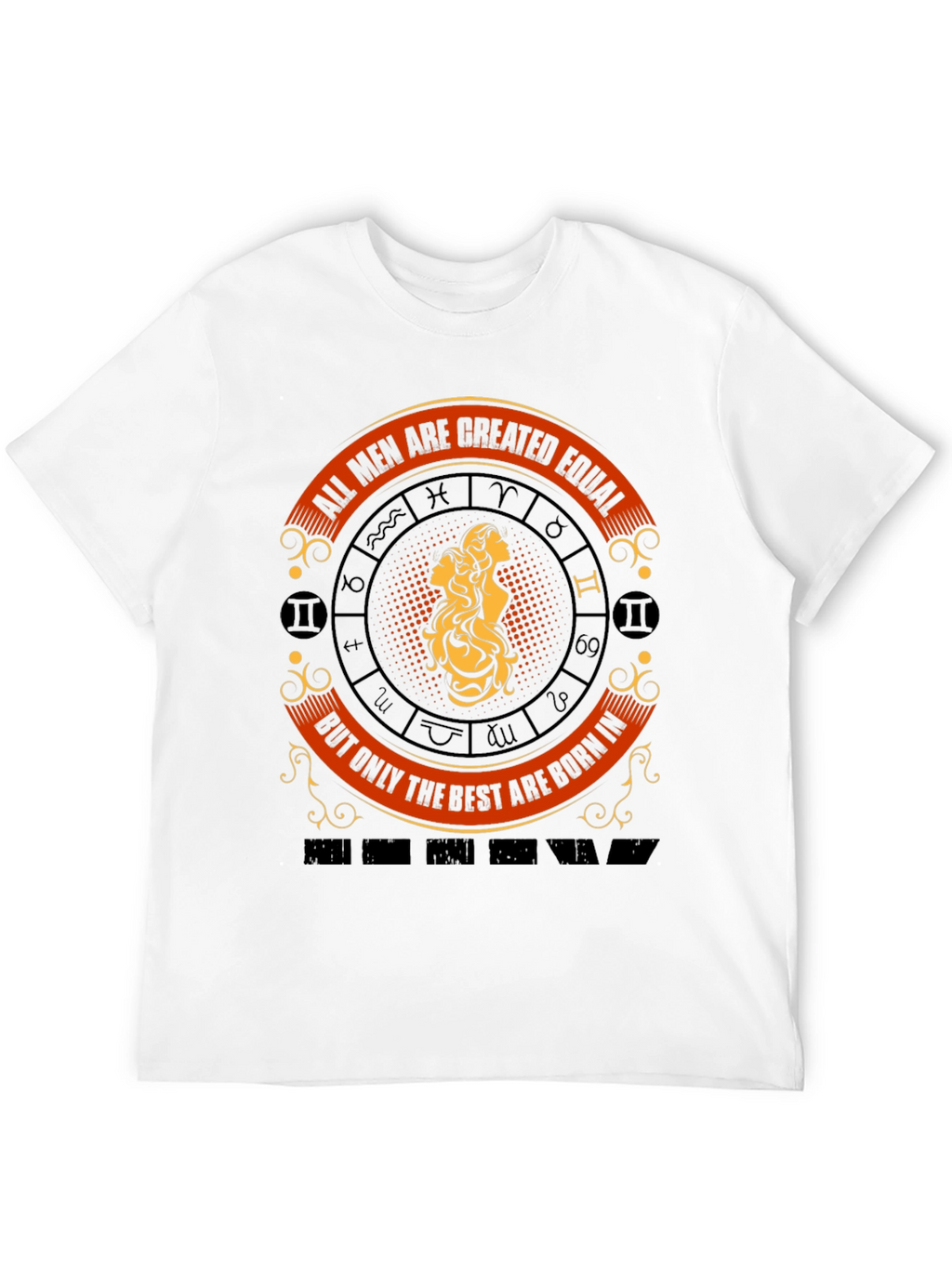 Zodiac Gemini Mens Graphic T-Shirt