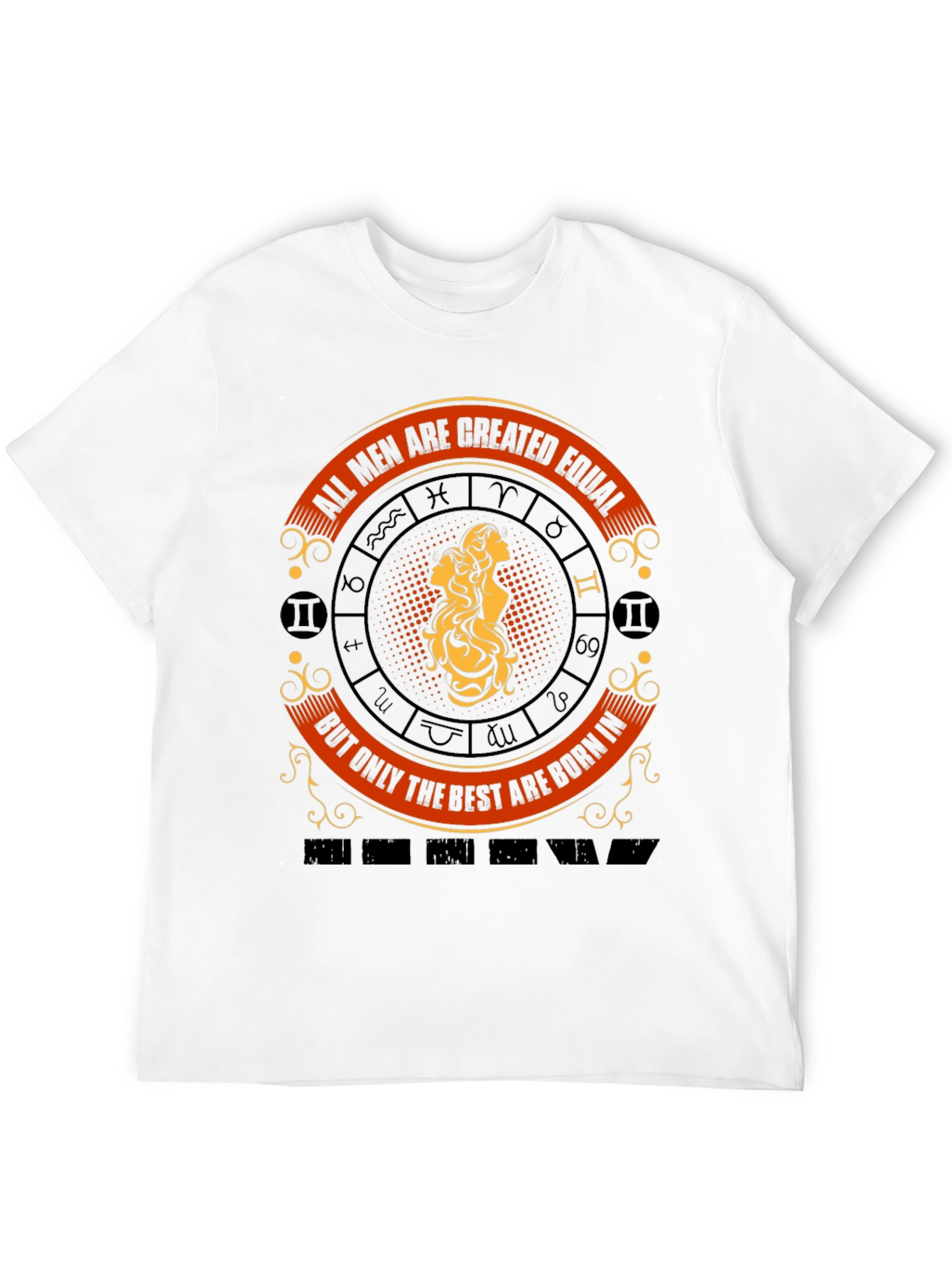 Zodiac Gemini Mens Graphic T-Shirt