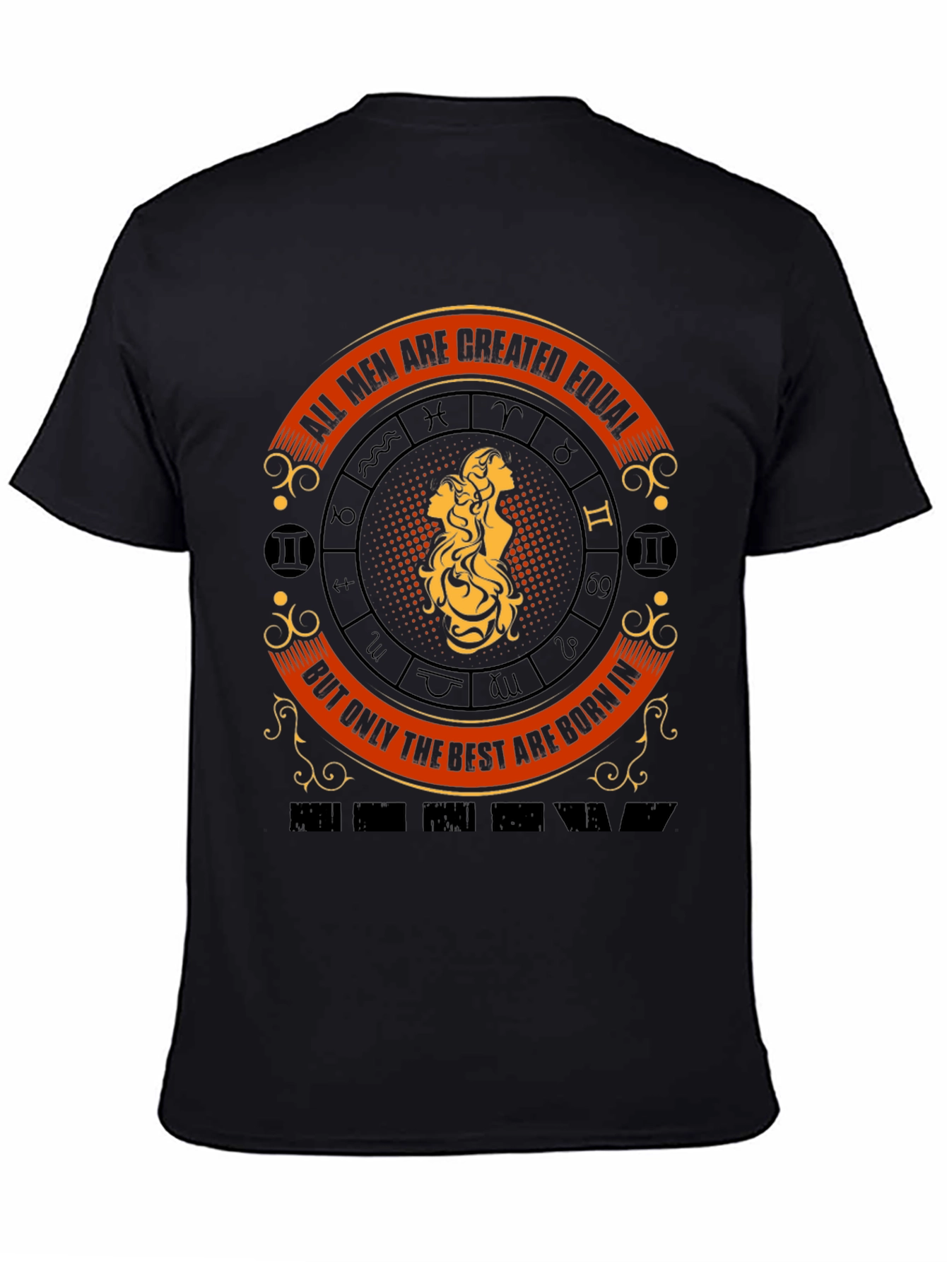 Zodiac Gemini Mens Graphic T-Shirt