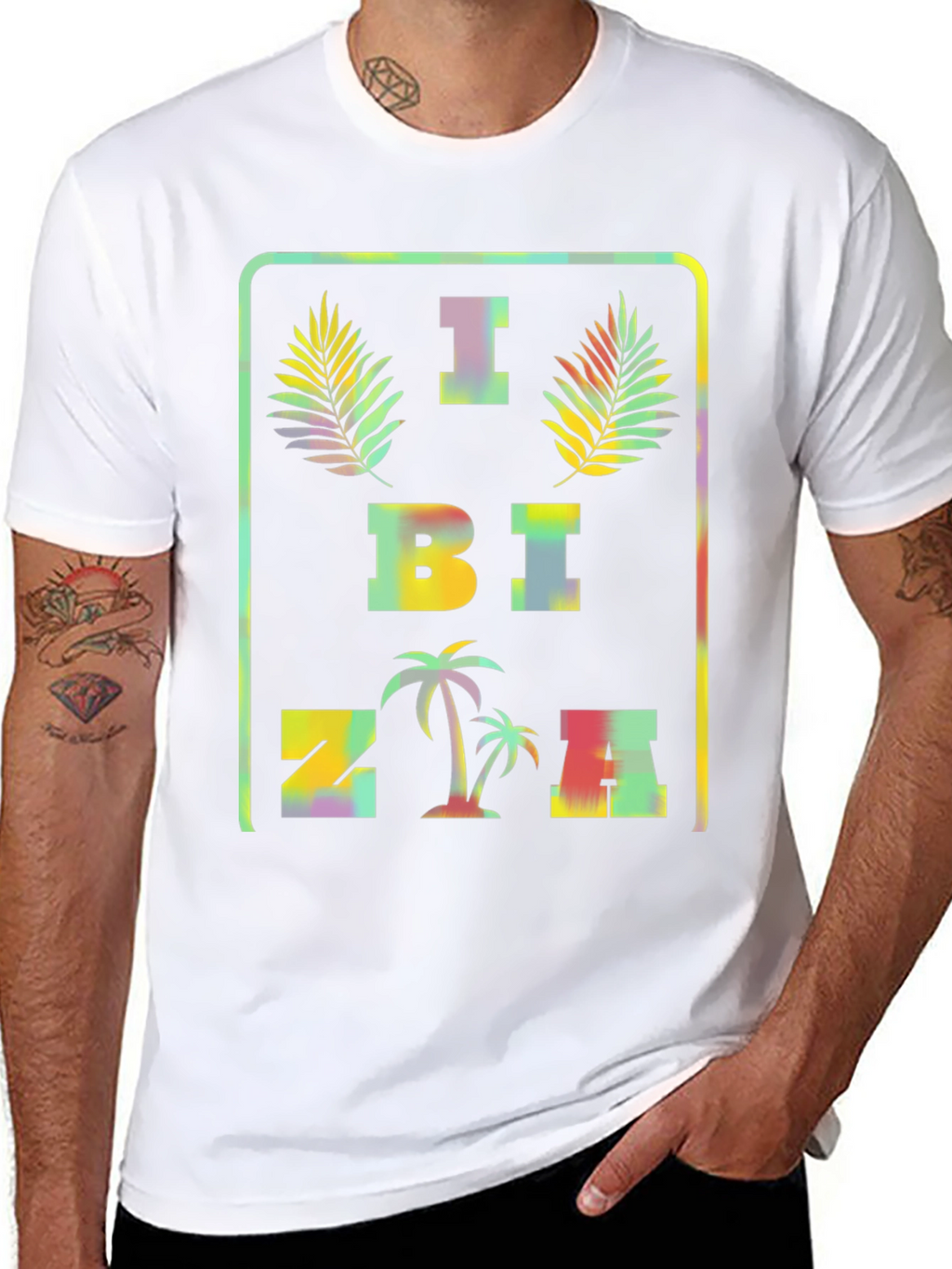 Ibiza Graphic T-Shirt - Tropical Vacation Tee