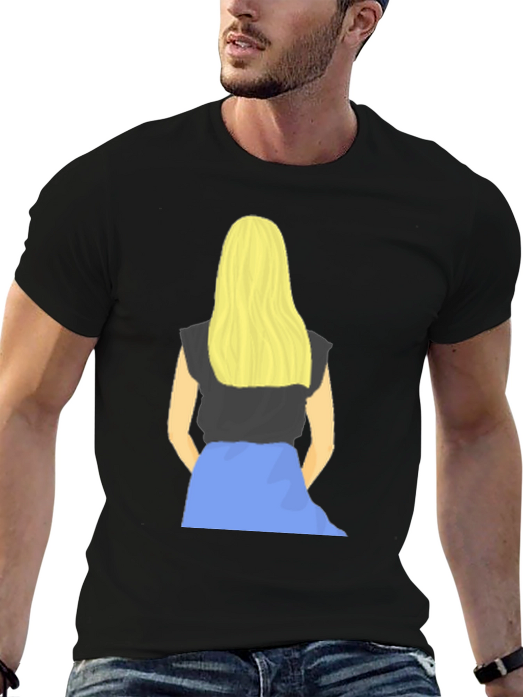 Blonde Girl Graphic Tee - Stylish Casual Wear