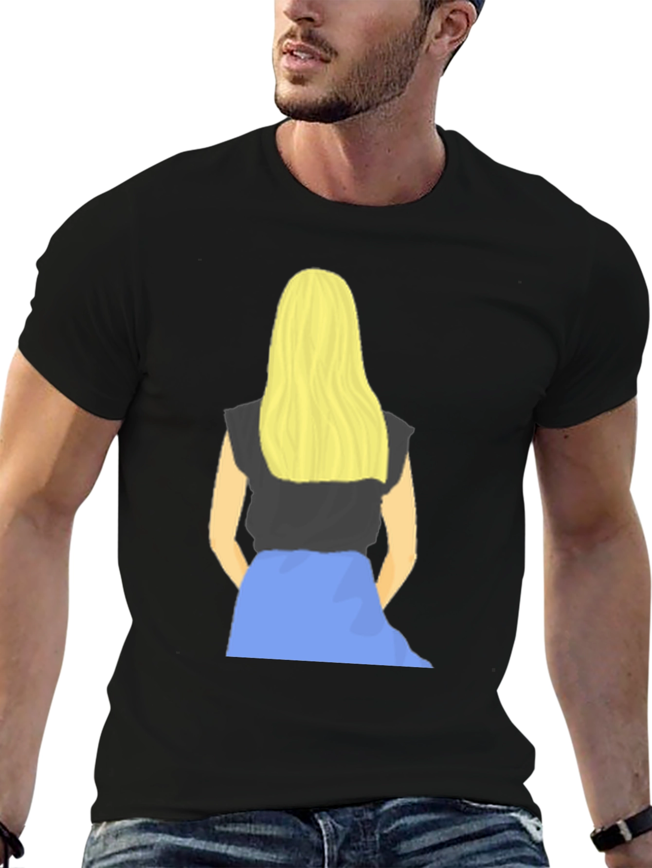 Blonde Girl Graphic Tee - Stylish Casual Wear
