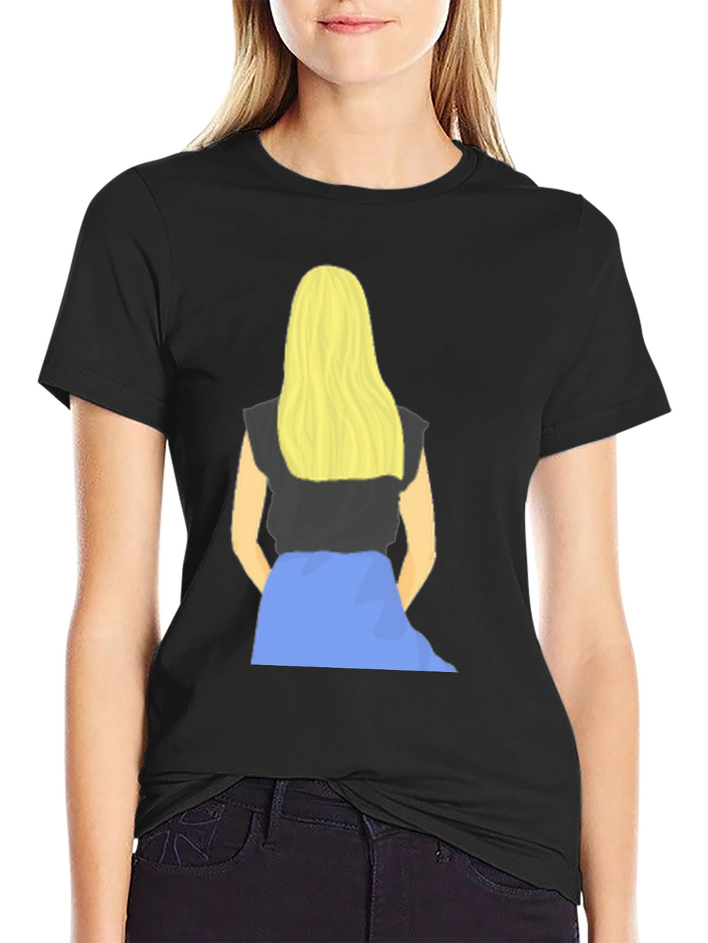 Blonde Girl Graphic Tee - Stylish Casual Wear