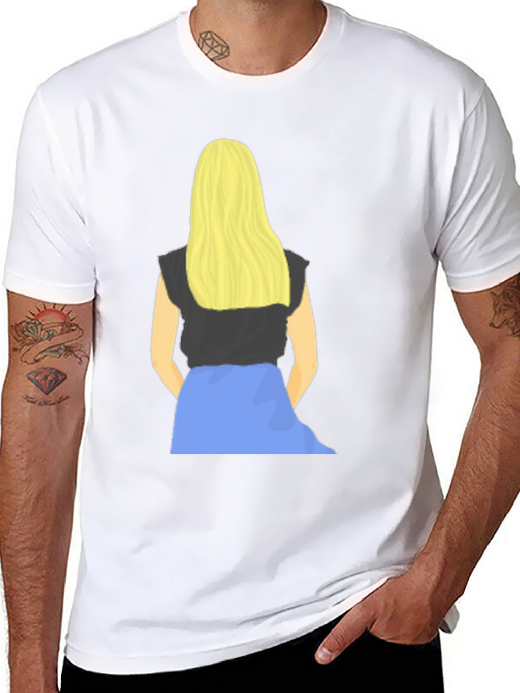 Blonde Girl Graphic Tee - Stylish Casual Wear