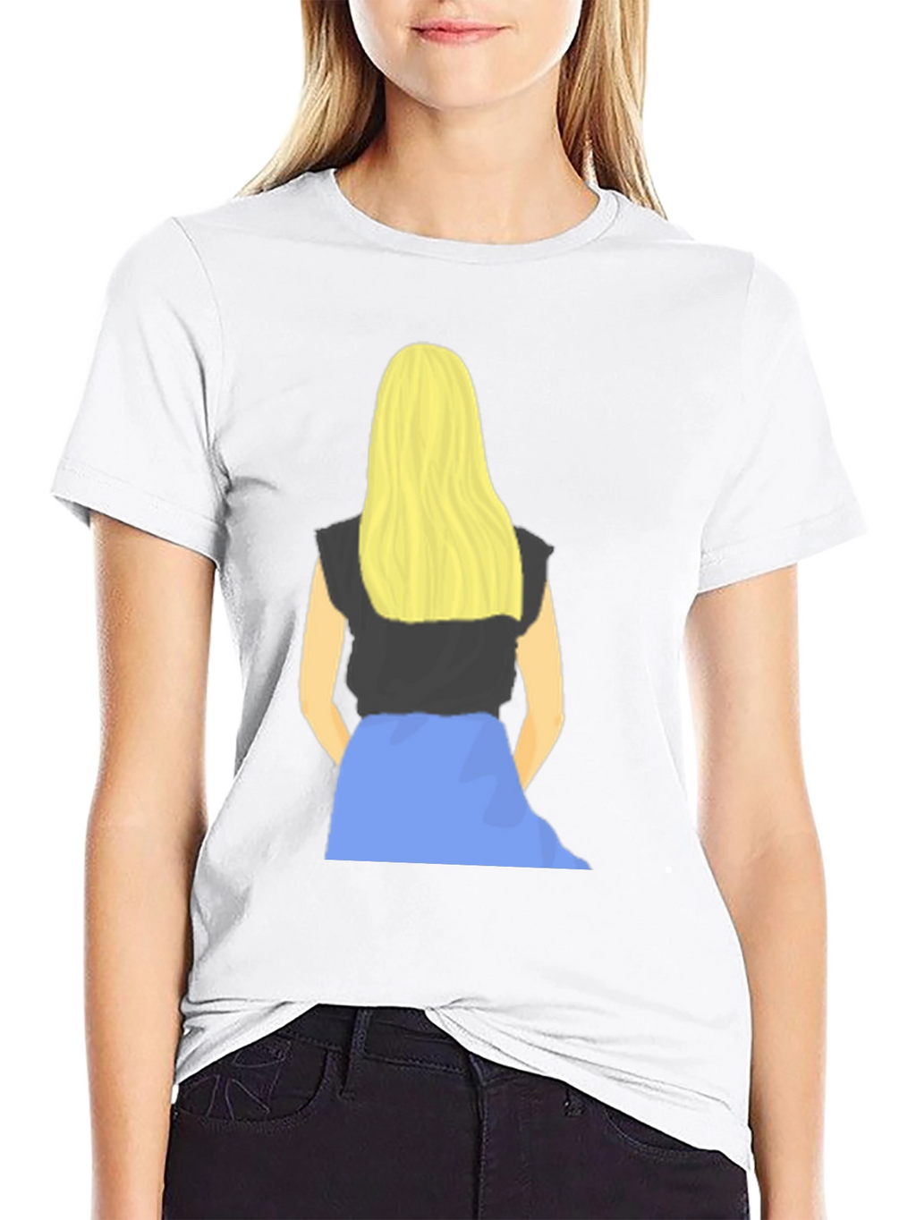 Blonde Girl Graphic Tee - Stylish Casual Wear
