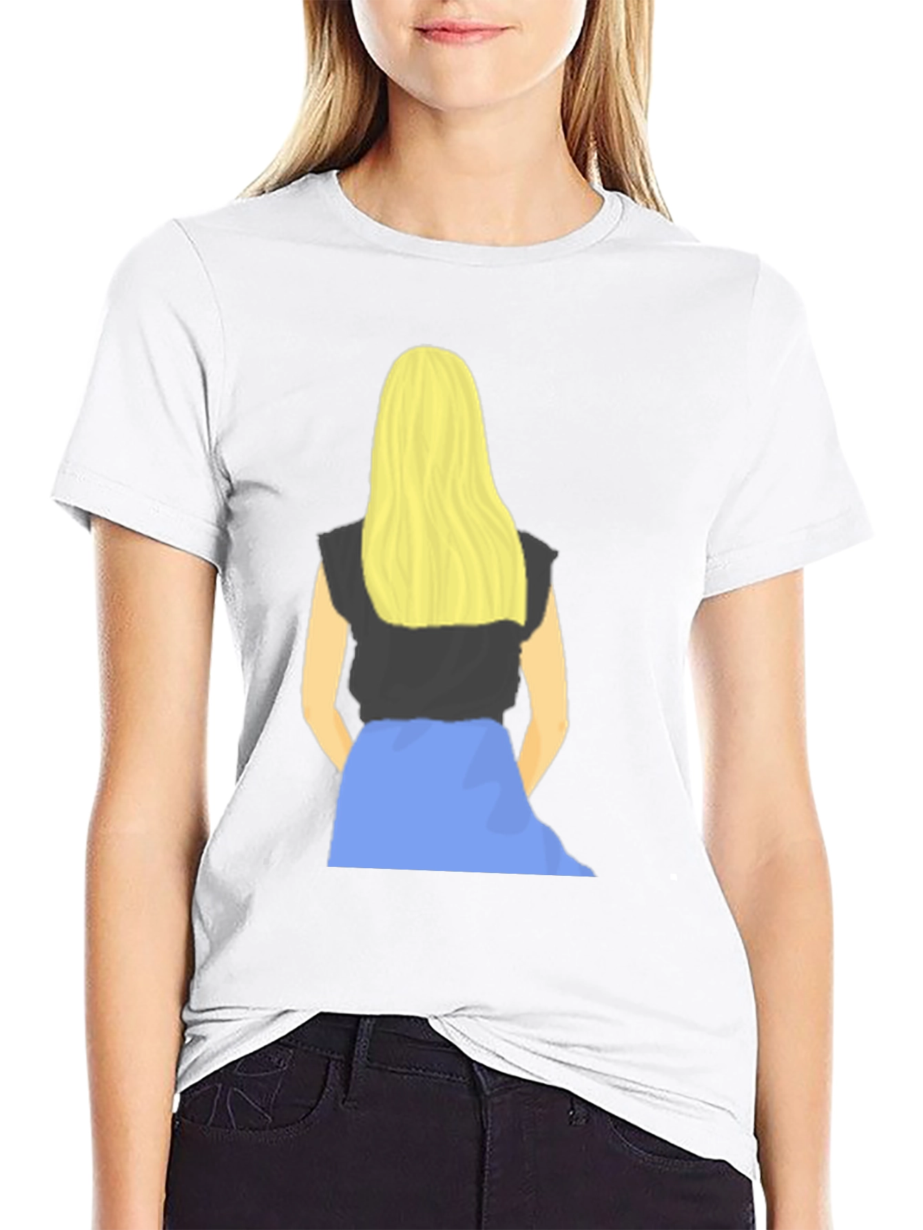 Blonde Girl Graphic Tee - Stylish Casual Wear