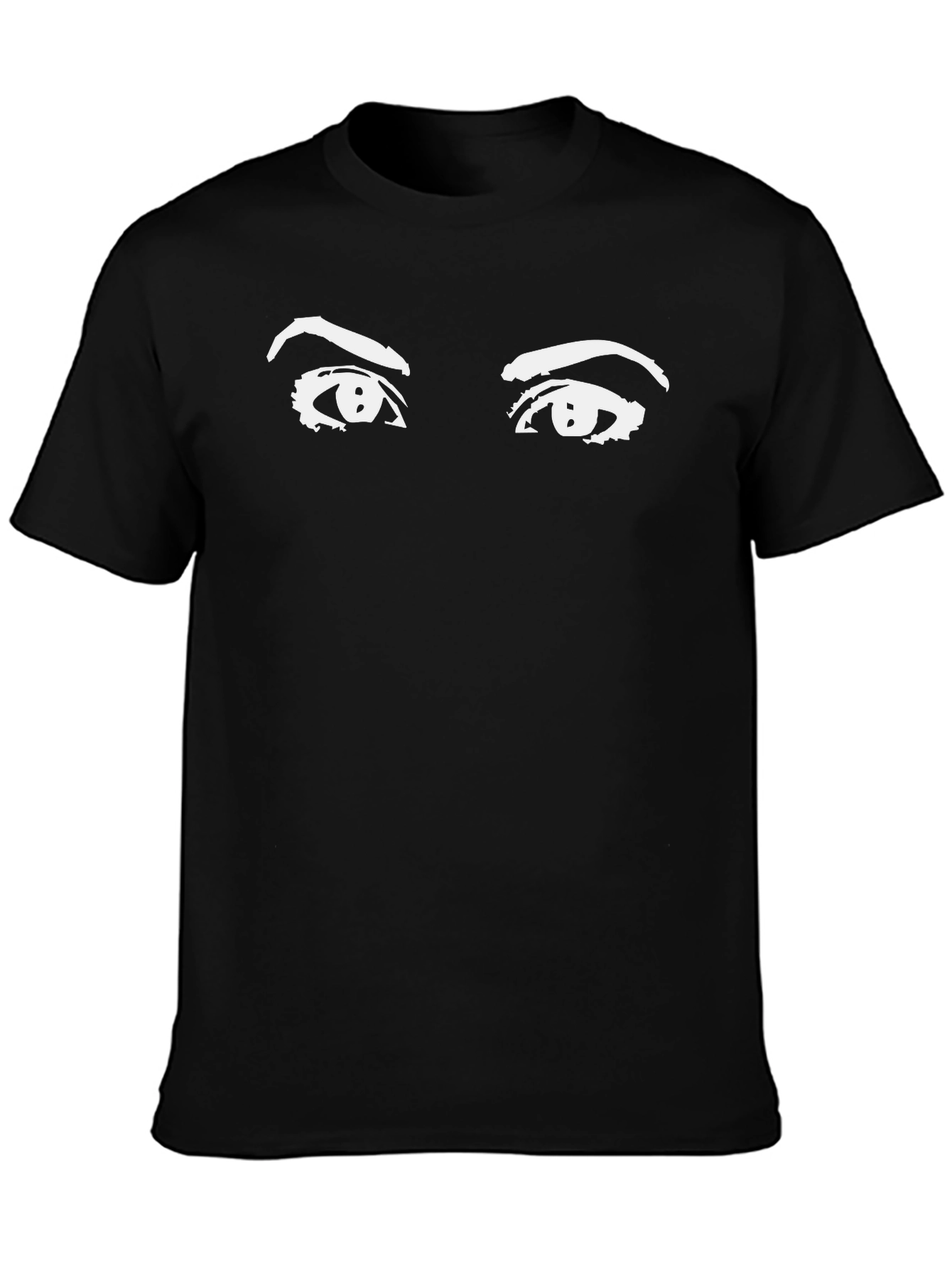 Eyes Graphic Black T-Shirt - Stylish Unisex Tee