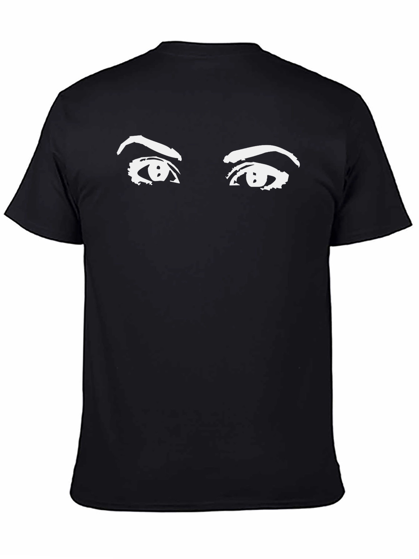 Eyes Graphic Black T-Shirt - Stylish Unisex Tee