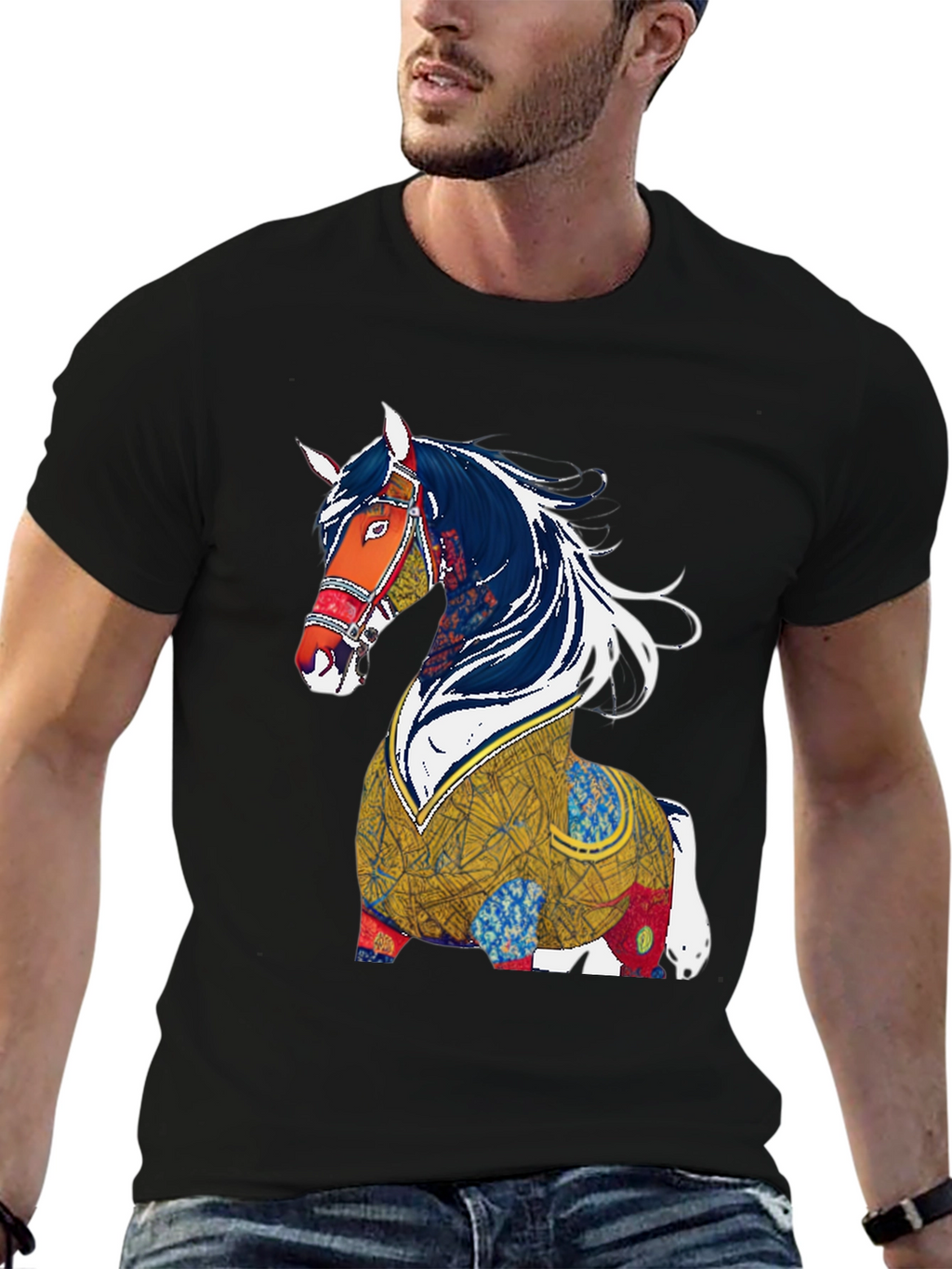 Horse Graphic Tee - Stylish & Unique Design