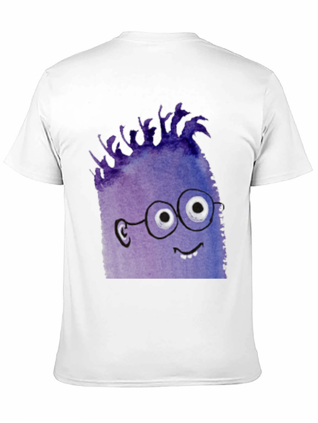 Monster Graphic Tee - Black Cotton Blend T-Shirt
