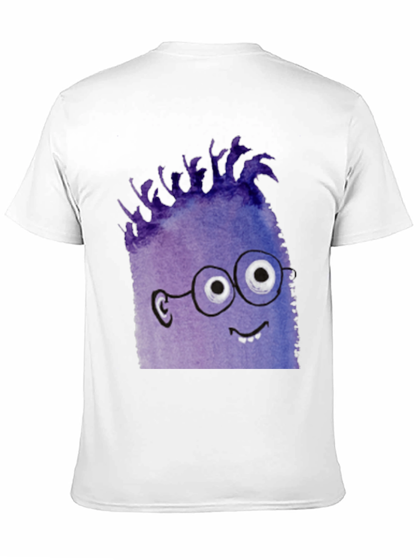 Monster Graphic Tee - Black Cotton Blend T-Shirt