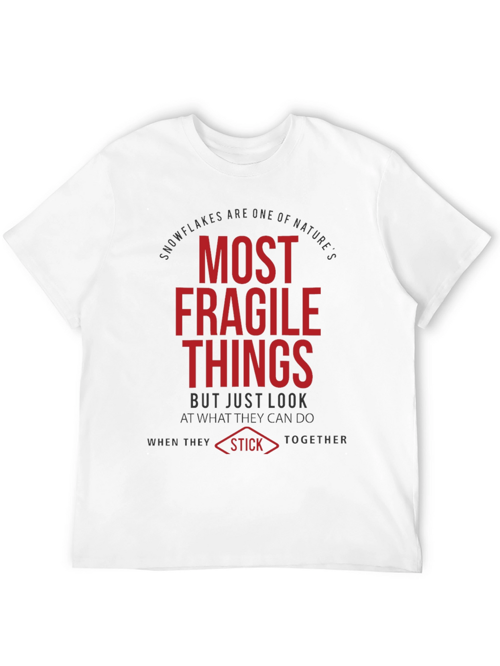 Fragile Things T-Shirt - Black Crew Neck
