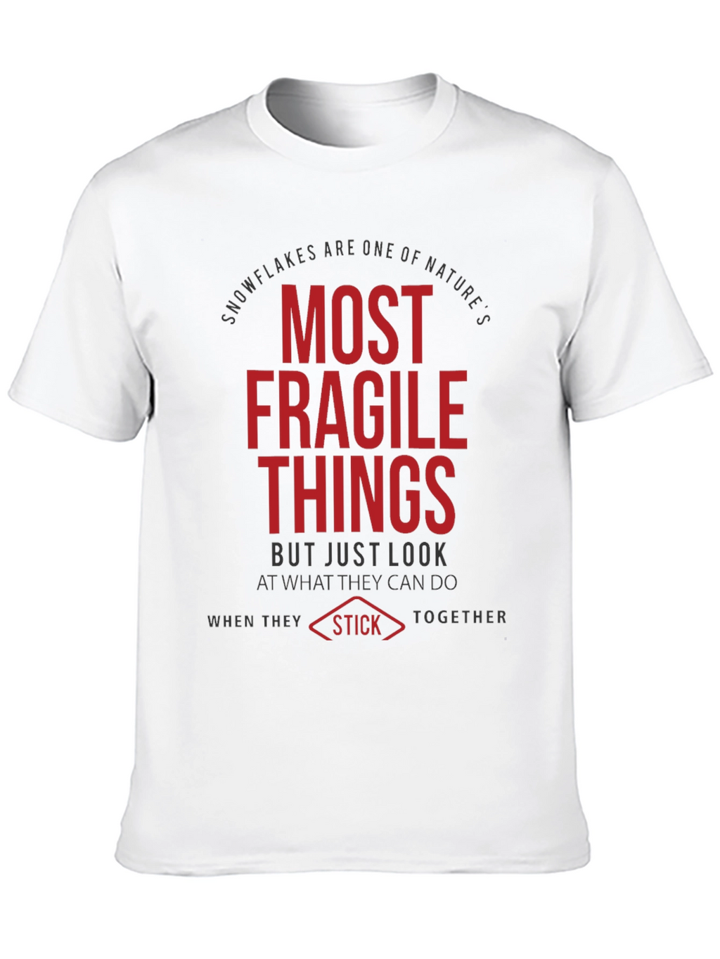Fragile Things T-Shirt - Black Crew Neck