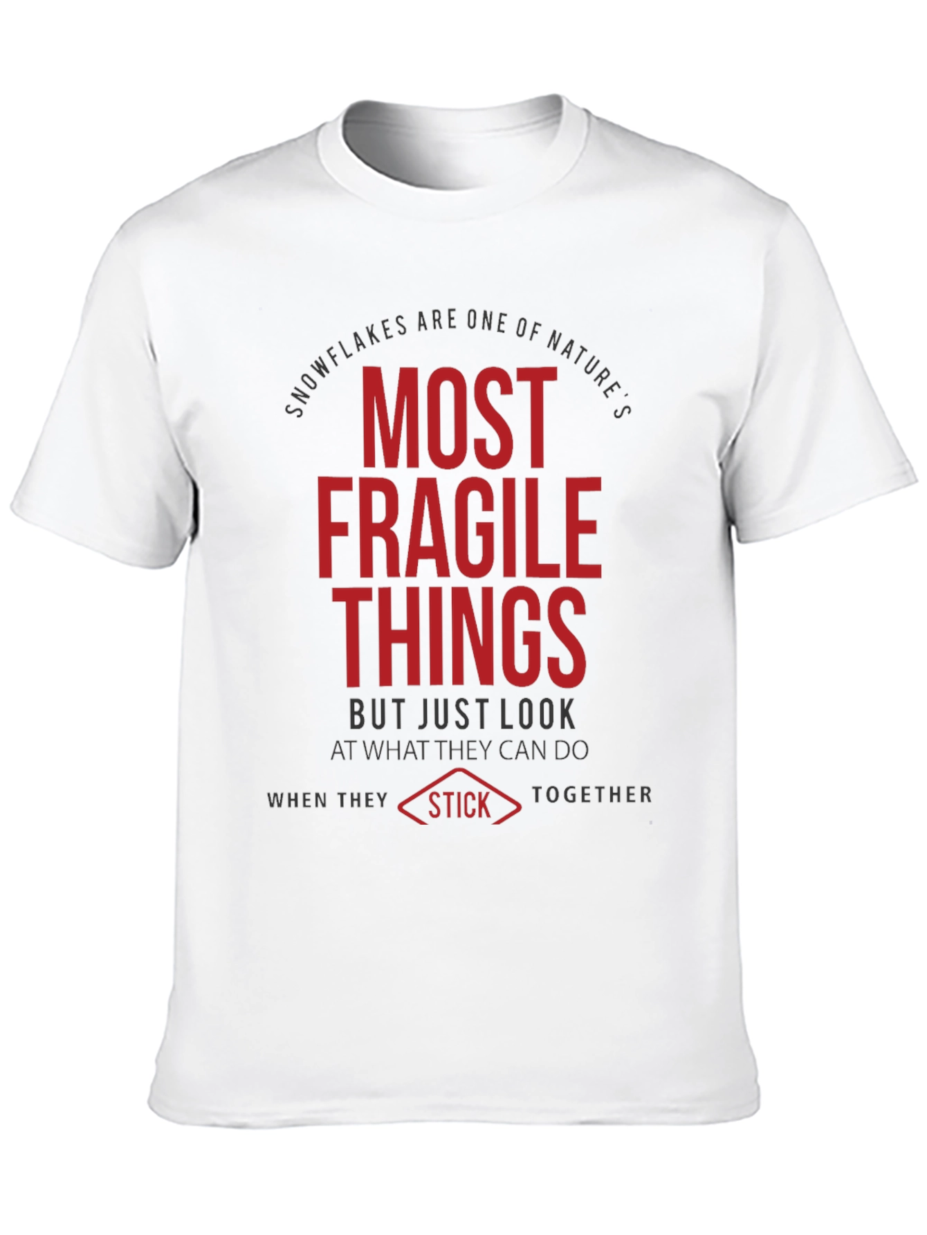 Fragile Things T-Shirt - Black Crew Neck