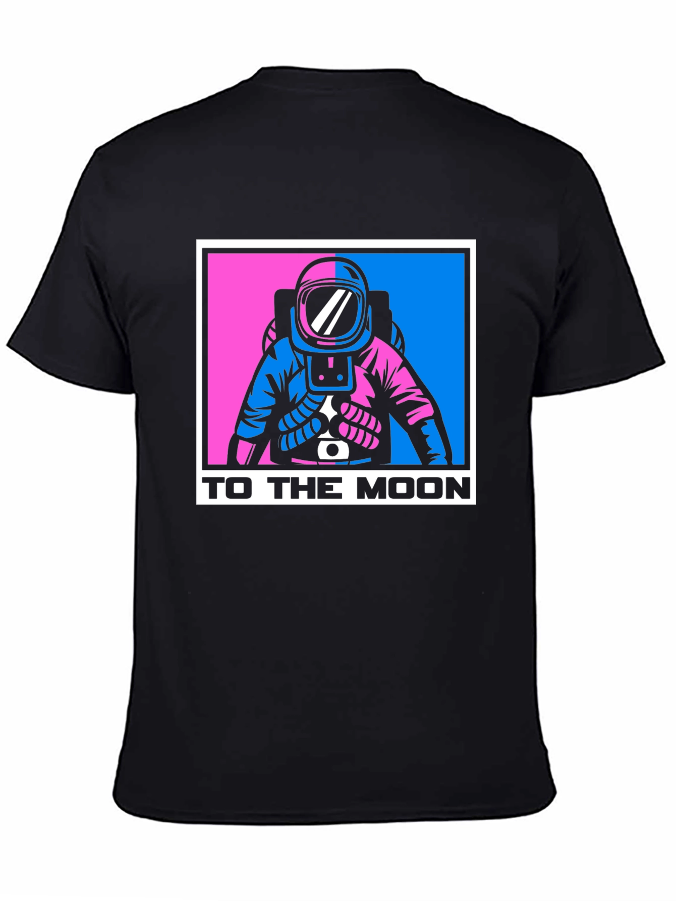 To The Moon Astronaut Graphic Tee - Black