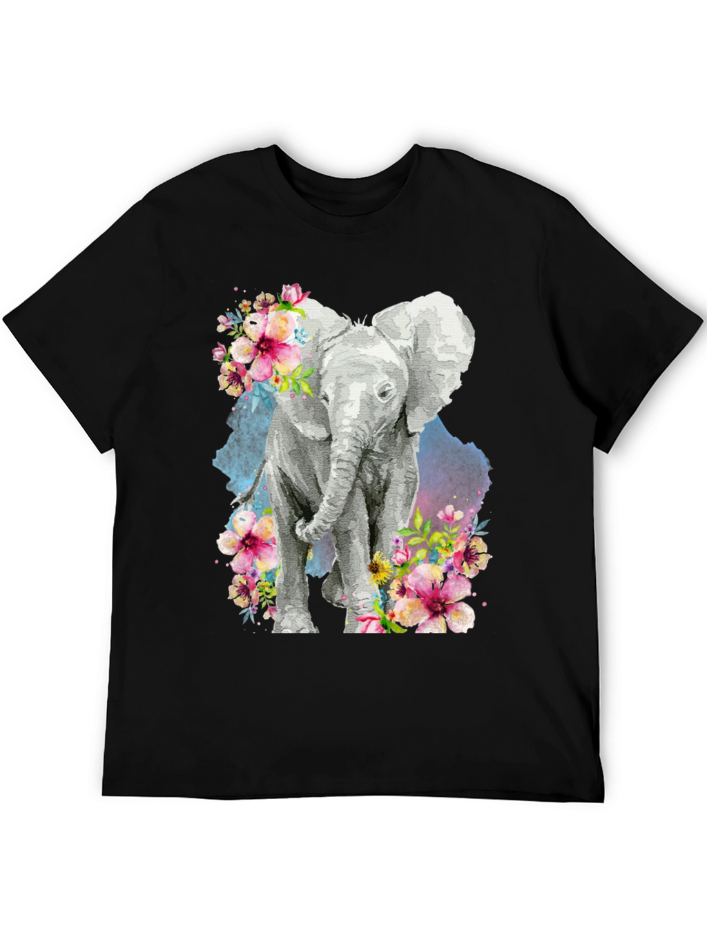Elephant Floral Graphic Tee