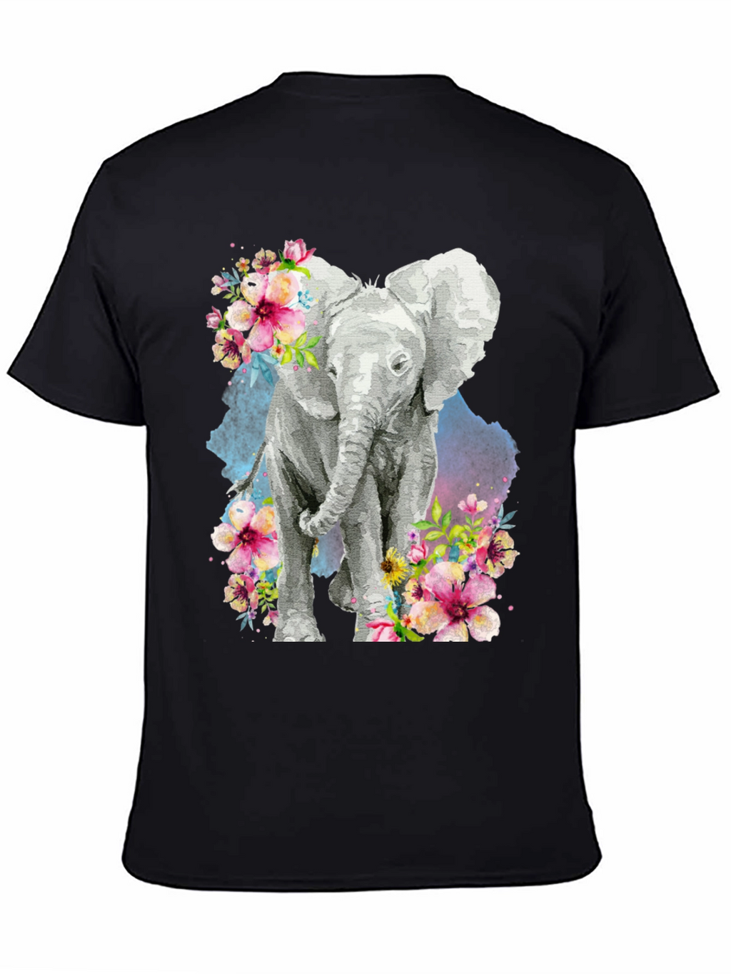 Elephant Floral Graphic Tee