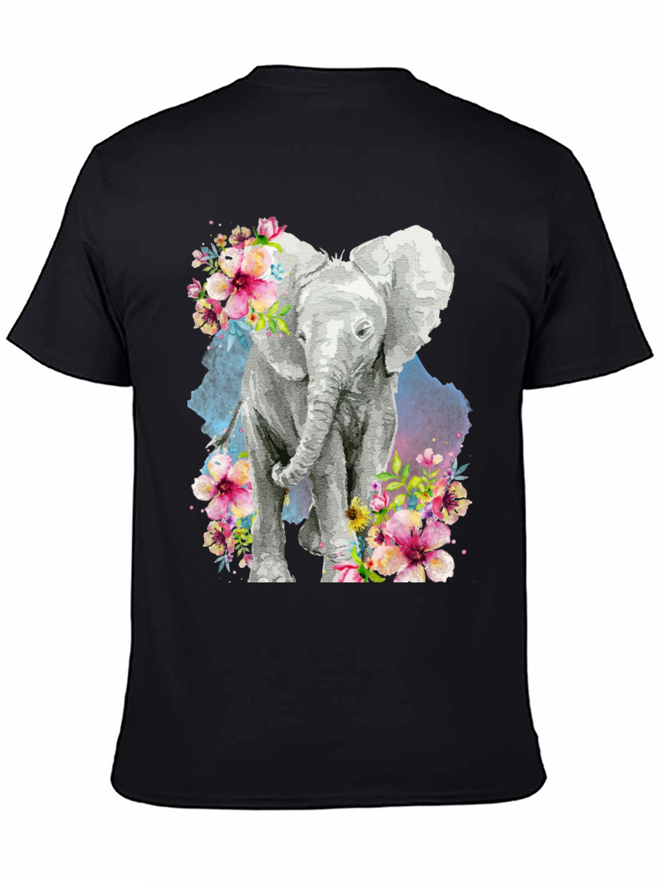 Elephant Floral Graphic Tee