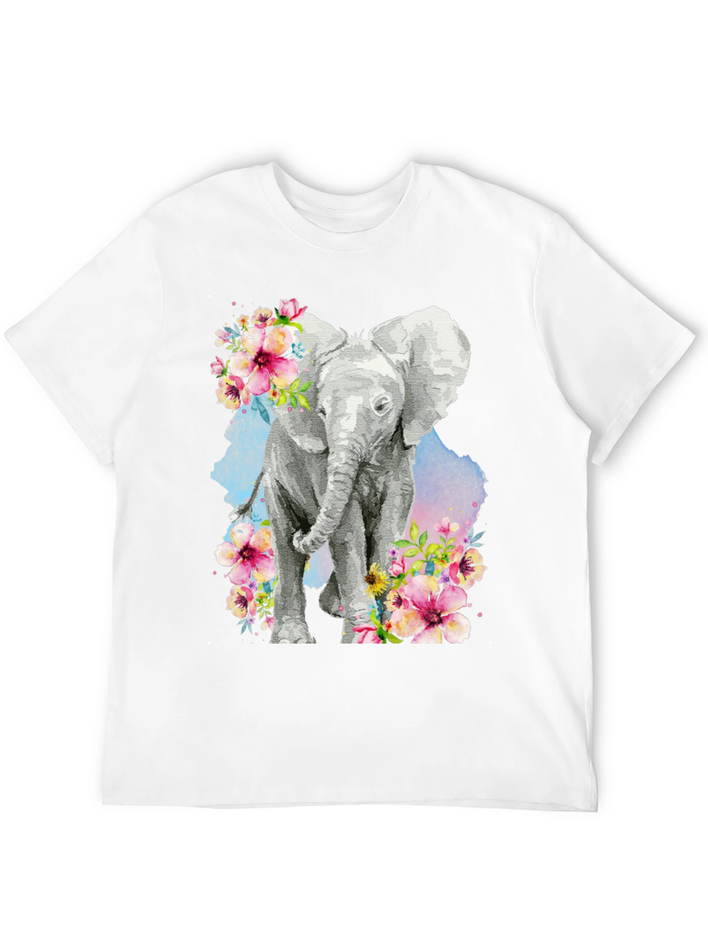 Elephant Floral Graphic Tee