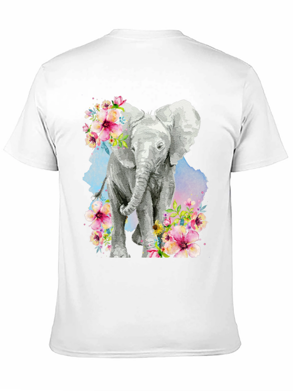Elephant Floral Graphic Tee