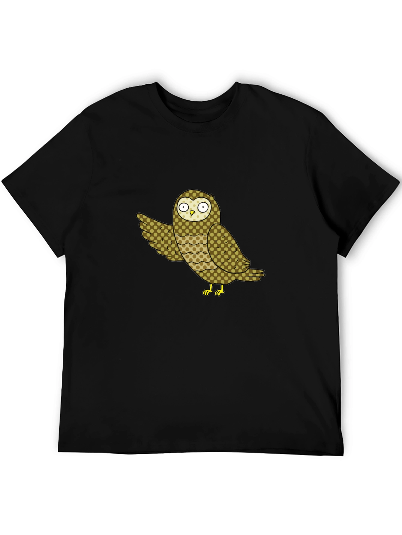 Owl Graphic Print T-Shirt - Unique Design