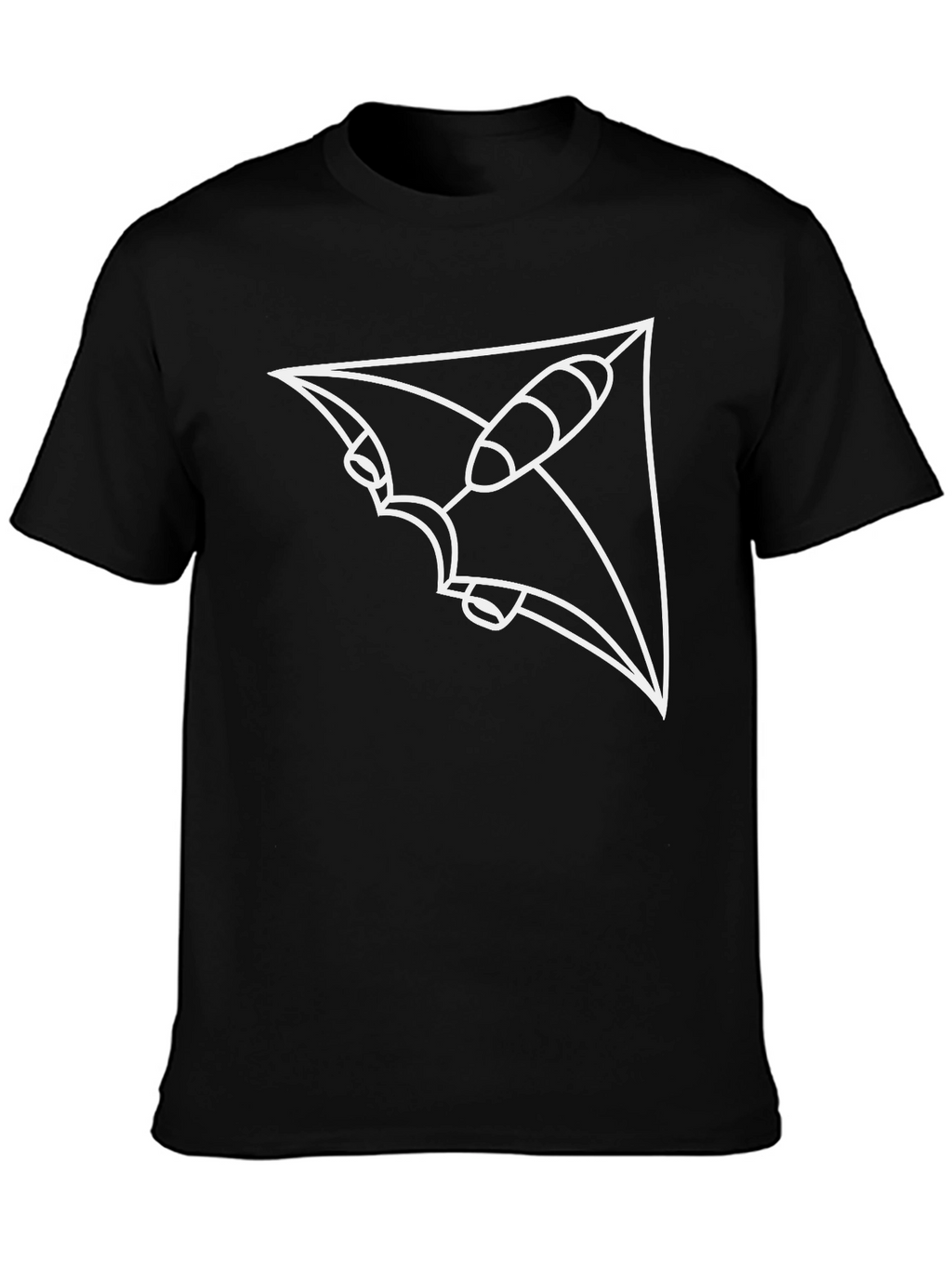 Abstract Spacecraft Black T-Shirt