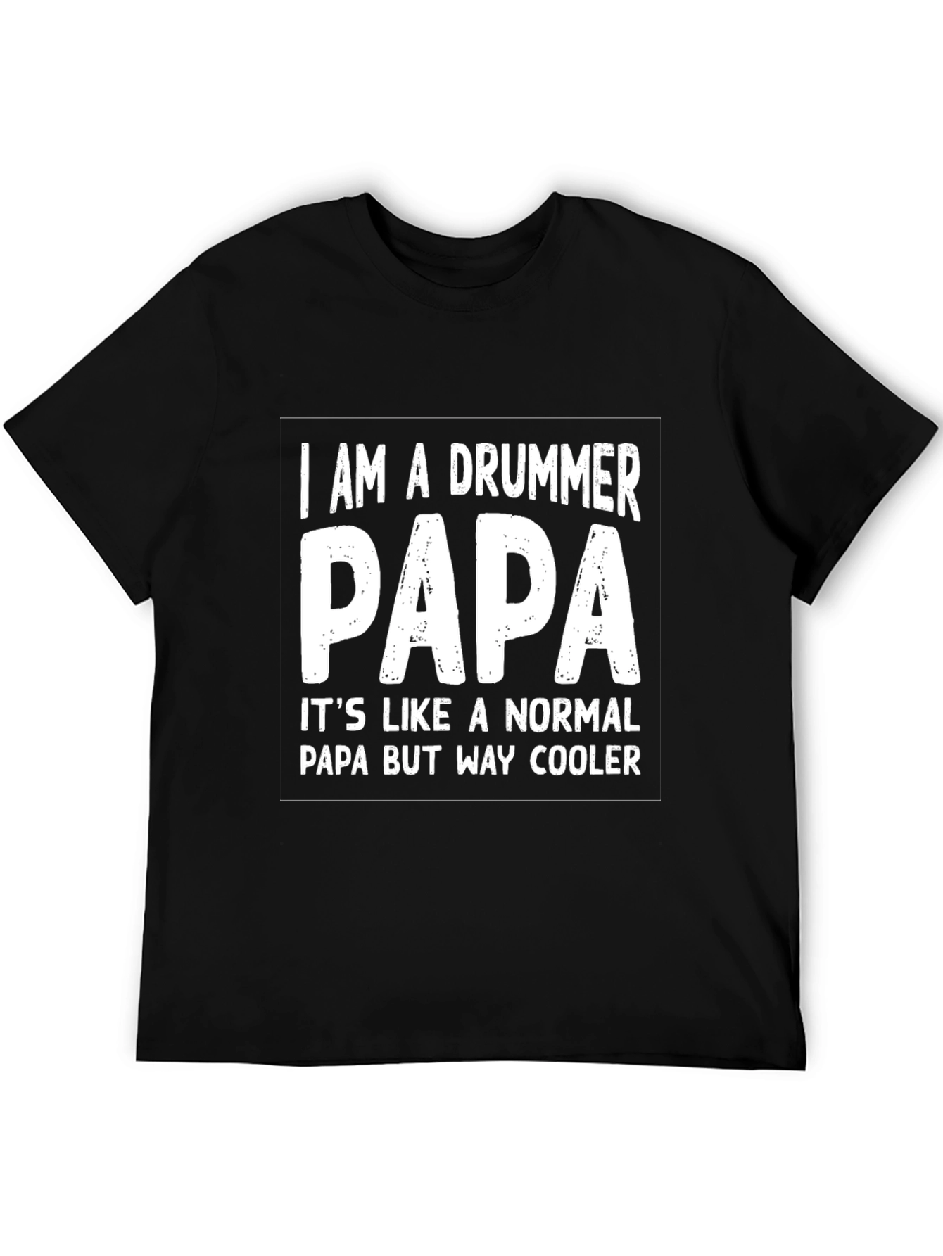 Drummer Papa T-Shirt - Cool Dad Gift