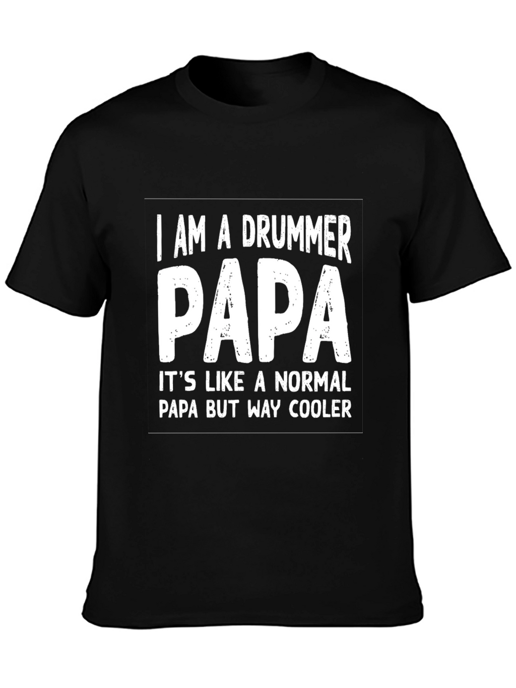 Drummer Papa T-Shirt - Cool Dad Gift