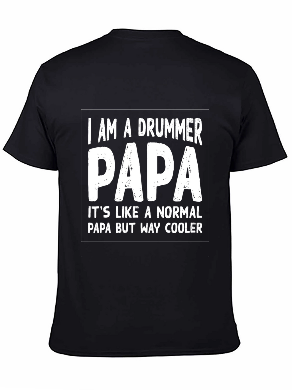 Drummer Papa T-Shirt - Cool Dad Gift
