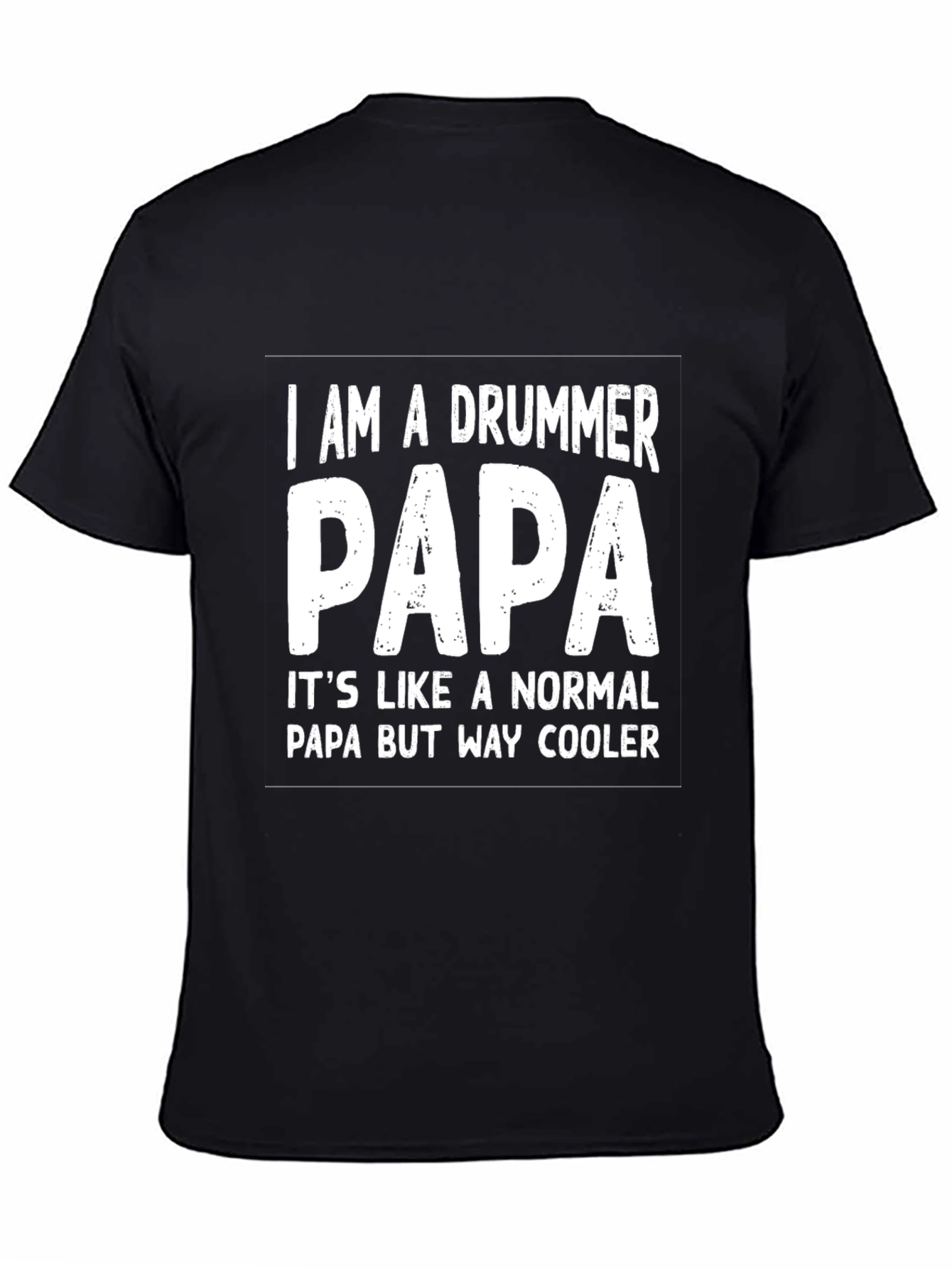 Drummer Papa T-Shirt - Cool Dad Gift