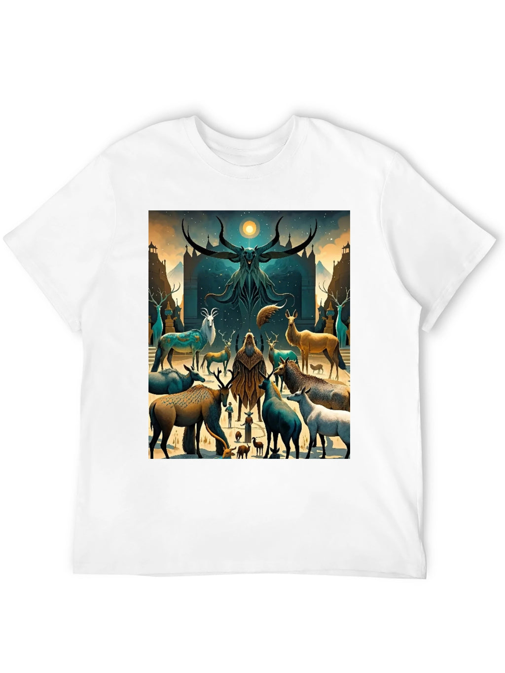 Mystic Deer Gathering Graphic Tee