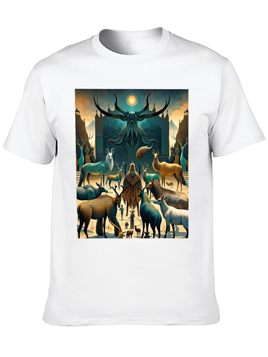 Mystic Deer Gathering Graphic Tee