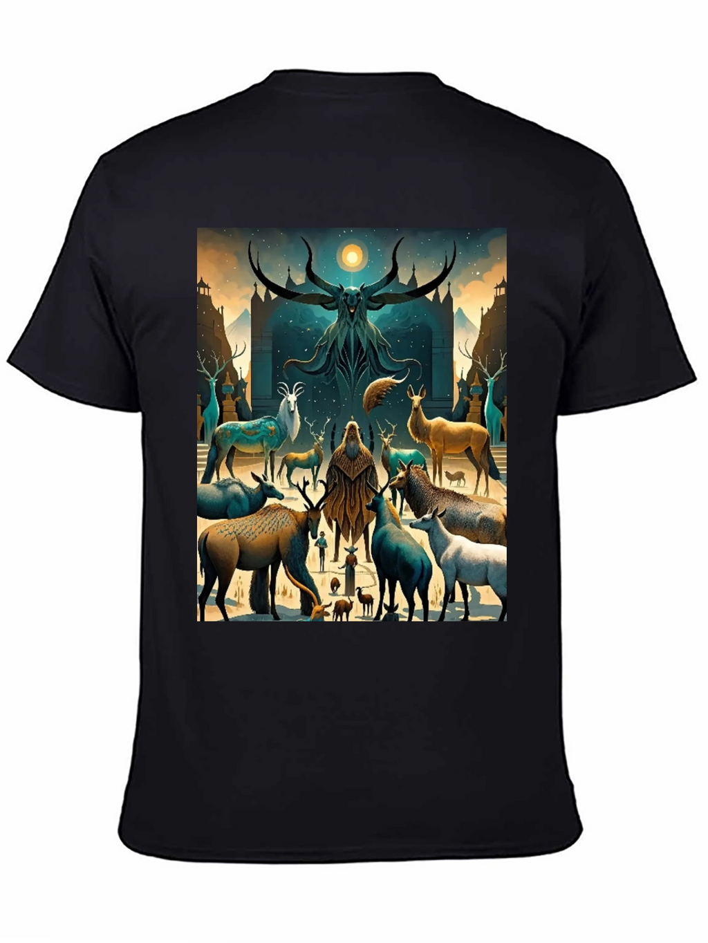 Mystic Deer Gathering Graphic Tee