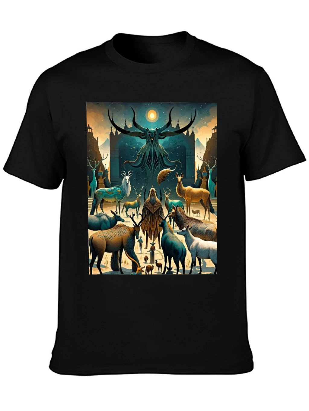 Mystic Deer Gathering Graphic Tee