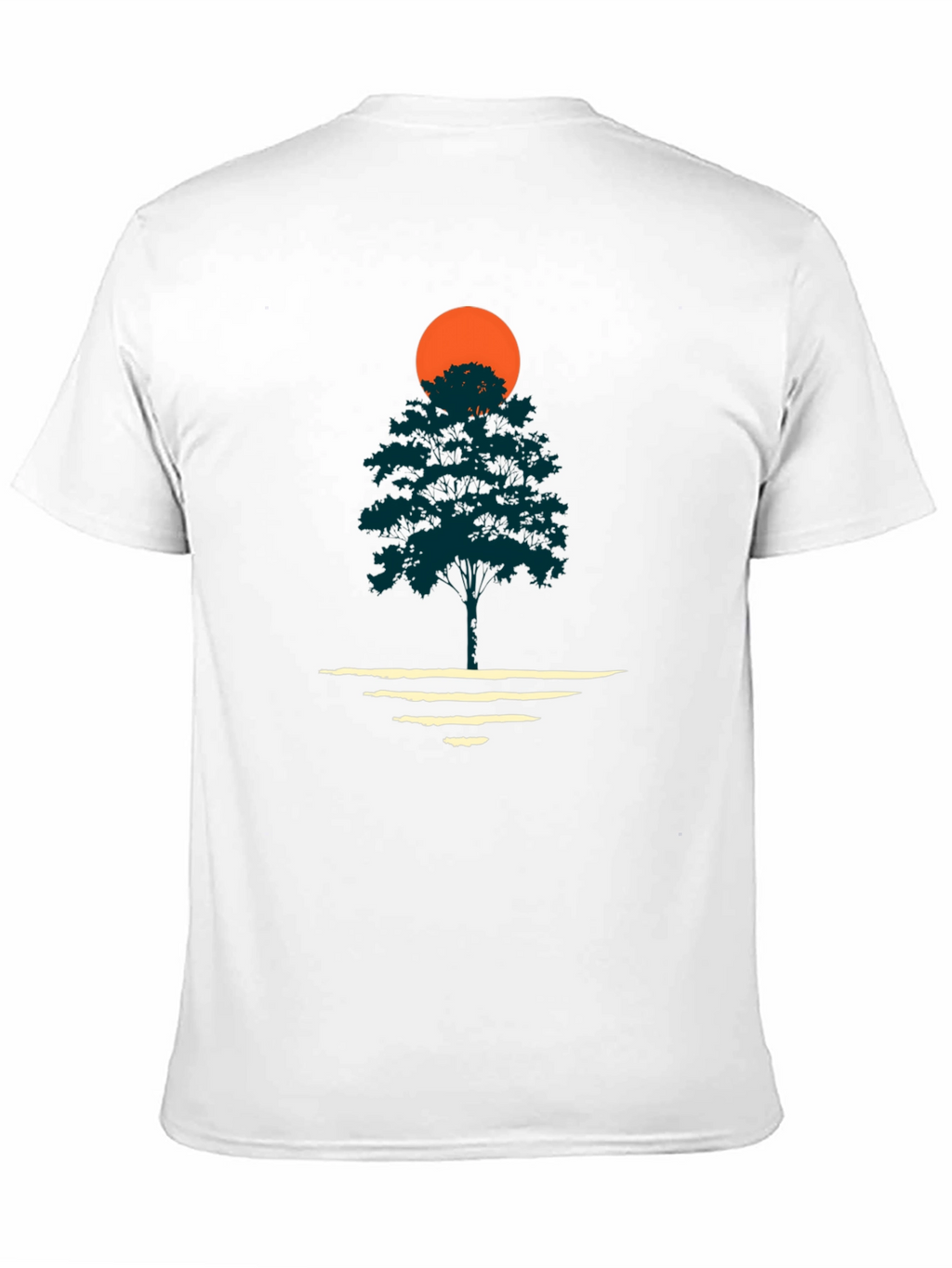 Nature Sunset Graphic Tee - Black