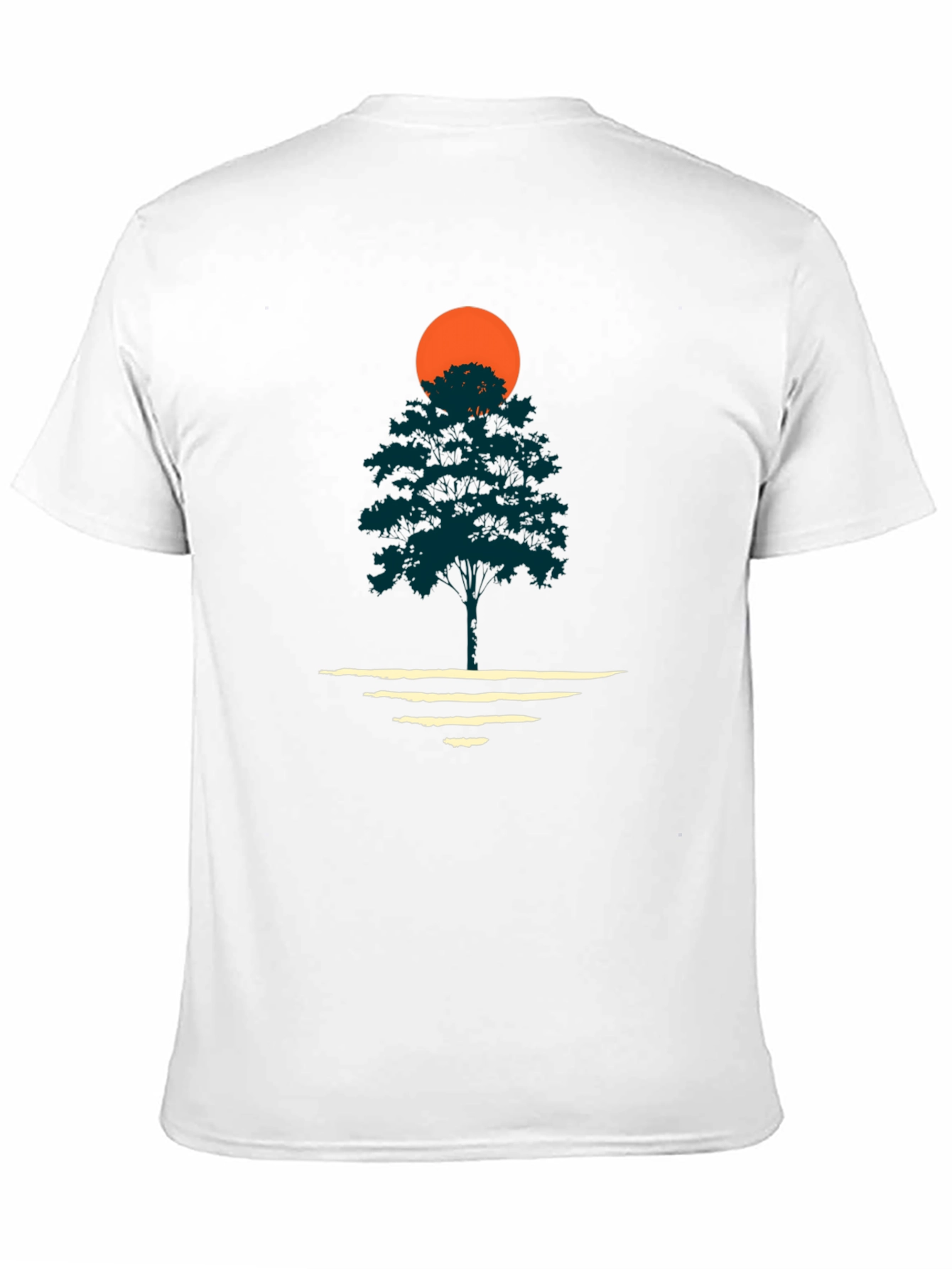 Nature Sunset Graphic Tee - Black