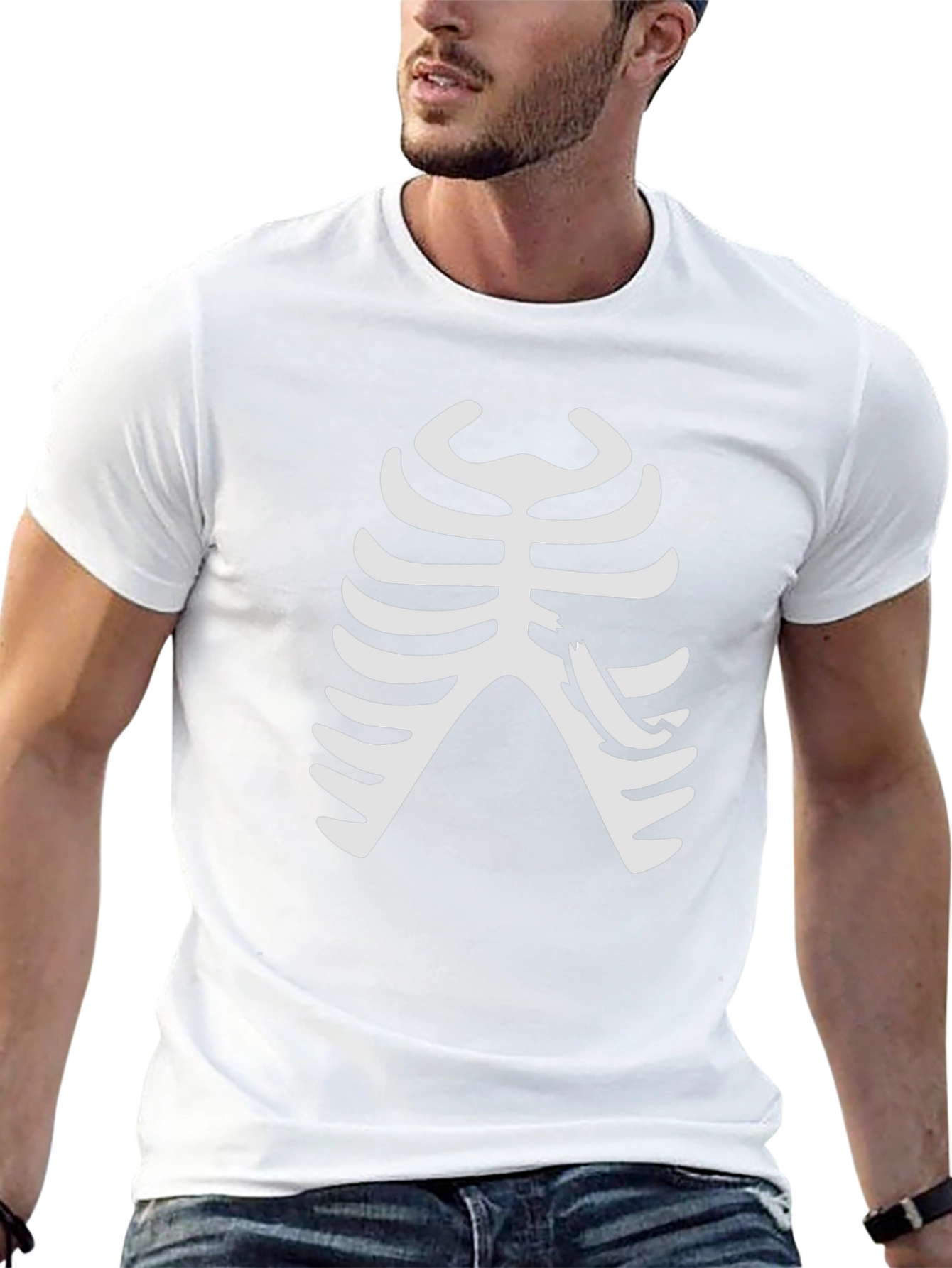 Skeleton Ribcage T-Shirt - Halloween Costume Tee