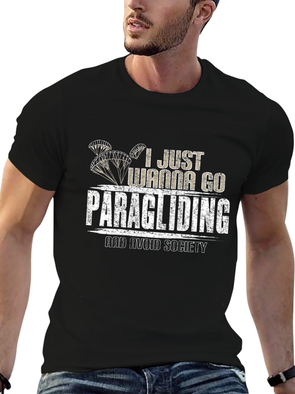Paragliding Graphic T-Shirt - Avoid Society