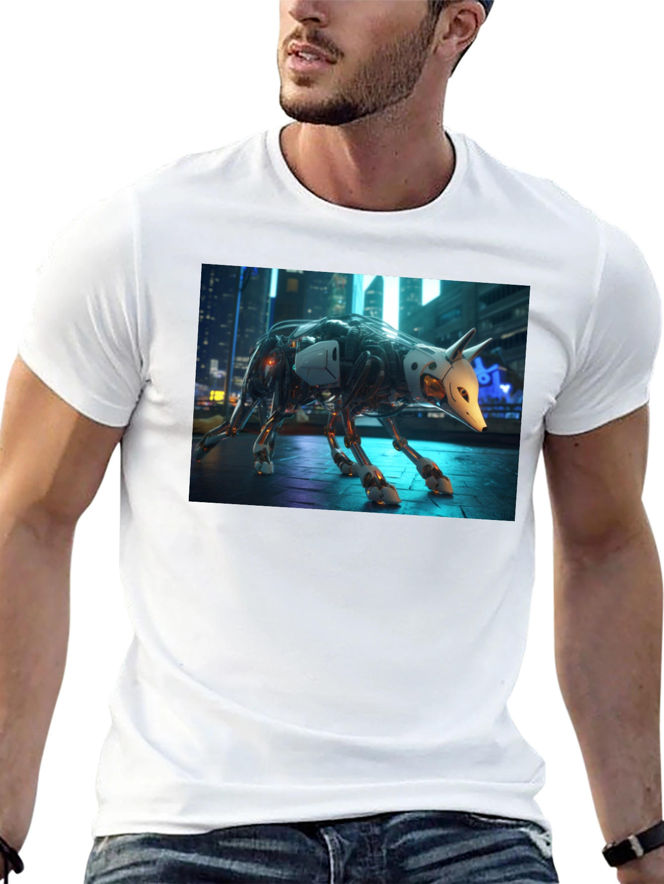 Cyberpunk Robot Animal T-Shirt