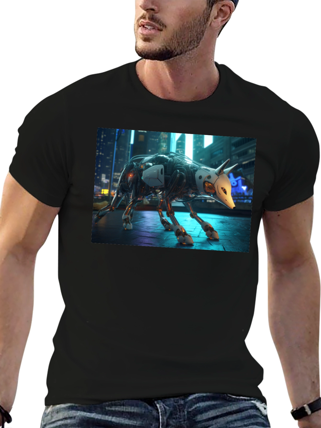 Cyberpunk Robot Animal T-Shirt