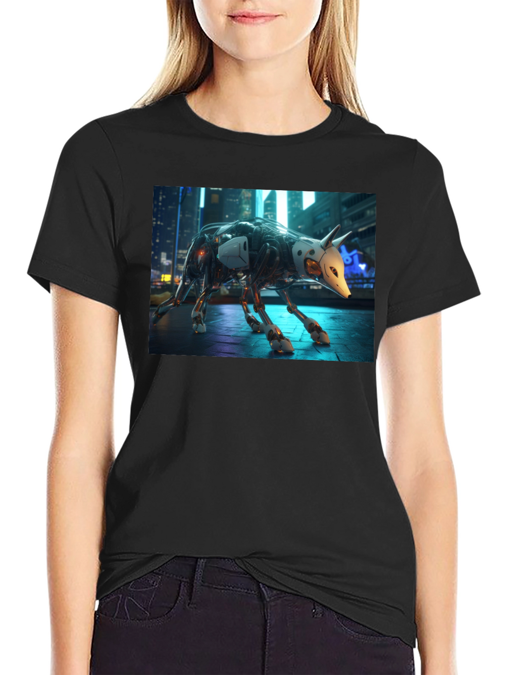 Cyberpunk Robot Animal T-Shirt