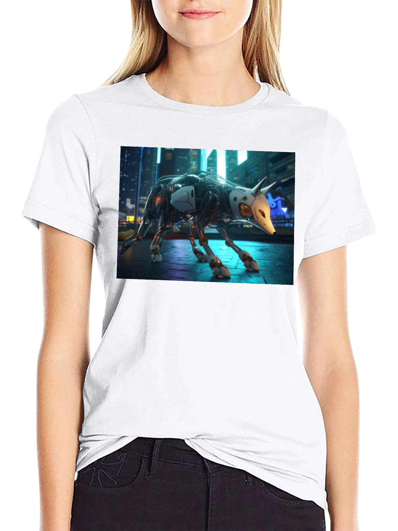 Cyberpunk Robot Animal T-Shirt