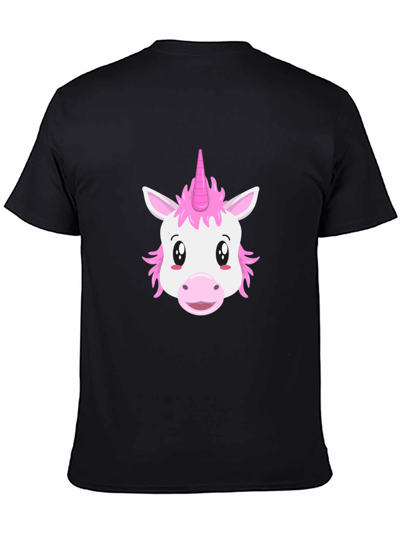 Unicorn Graphic Tee - Black Casual T-Shirt