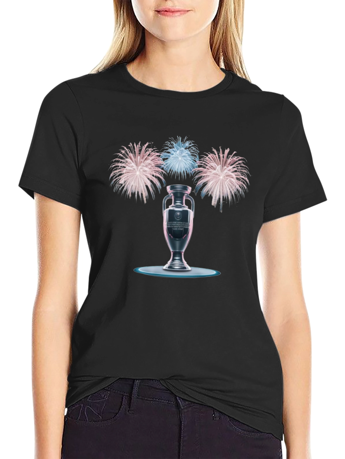 Fireworks & Trophy Black T-Shirt