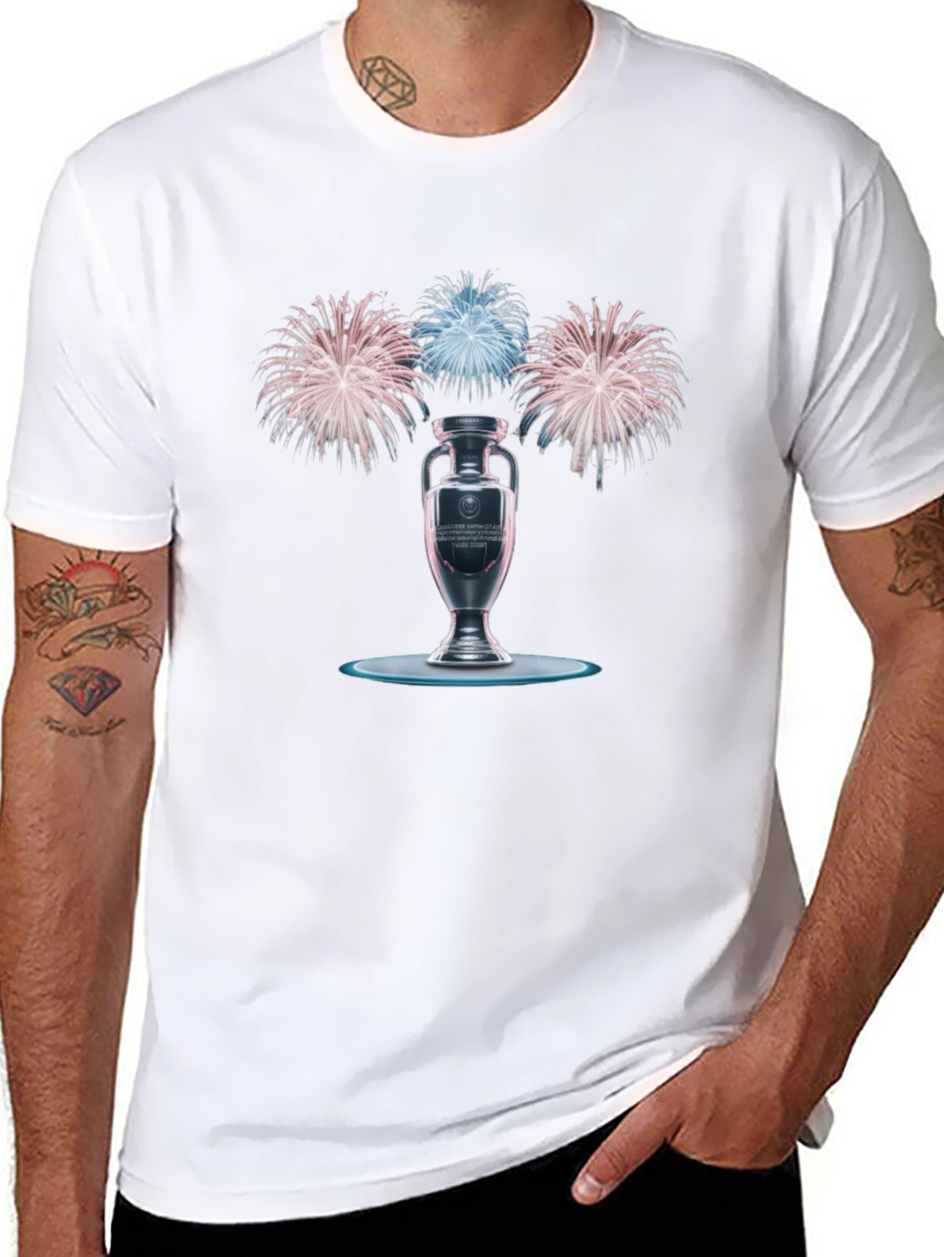 Fireworks & Trophy Black T-Shirt